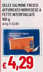 Selex - Salmone Fresco Affumicato Norvegese A Fette Interfogliate