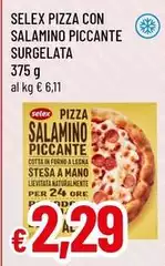 Selex - Pizza Con Salamino Piccante Surgelata