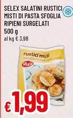 Selex - Salatini Rustici Misti Di Pasta Sfoglia Ripieni Surgelati