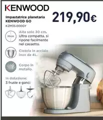 Kenwood - Impastatrice Planetaria Go KZM35.000GY