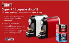 Bialetti - Super + 32 Capsule Di Caffe