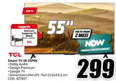 TCL - Smart TV 4K 55P6K