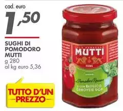 Mutti - Sughi Di Pomodoro