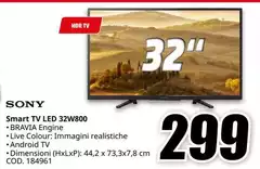 Sony - Smart Tv Led 32W800