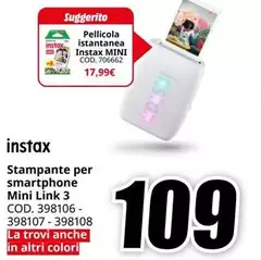 Instax - Stampante Per Smartphone Mini Link 3