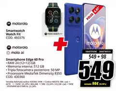 Motorola - Smartwatch Watch Fit Cod. 40376