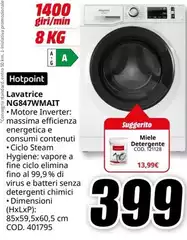 Hotpoint - Lavatrice NG4847WMAIT