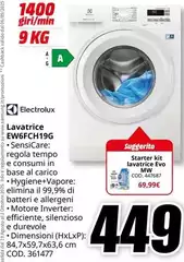 Electrolux - Lavatrice EW6FCH19G