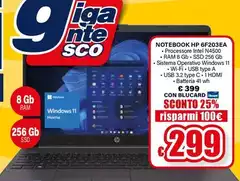 HP - Notebook 6F203EA 