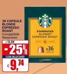 Starbucks - 36 Capsule Blonde Espresso Roast