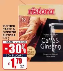 Ristora - 10 Stick Caffè & Ginseng