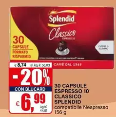 Splendid - 30 Capsule Espresso 10 Classico