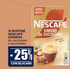 Nescafé - 10 Bustine Ginseng