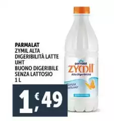 Parmalat - Zymil Alta Digeribilità Latte UHT Buono Digeribile Senza Lattosio