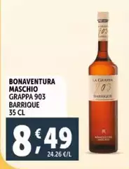 Bonaventura maschio - Grappa 903 Barrique