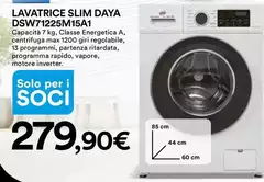 Daya - Lavatrice Slim DSW71225M15A0