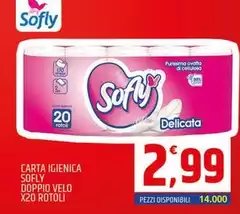 Sofly - Carta Igienica Doppio Velo X20 Rotoli