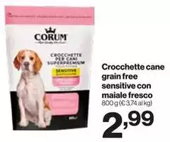 Corum - Crocchette Cane Grain Free Sensitive Con Maiale Fresco