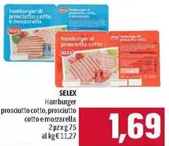 Selex - Hamburger Prosciutto Cotto Selex - Hamburger Prosciutto Cotto