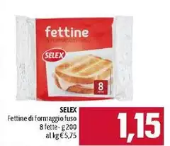 Selex - Fettine Di Formaggio Fuso