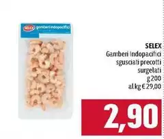 Selex - Gamberi Indopacifici Sgusciati Precotti Surgelati