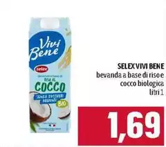 Selex - Vivi Bene Bevanda A Base Di Riso E Cocco Biologica