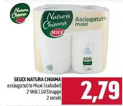 Selex - Natura Chiama Asciugatutto Maxi Ecolabel Selex - Natura Chiama Asciugatutto Maxi Ecolabel