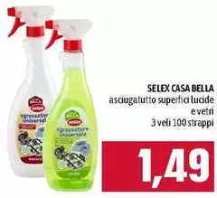 Selex - Casa Bella Asciugatutto Superfici Lucide E Vetri Selex - Casa Bella Asciugatutto Superfici Lucide E Vetri