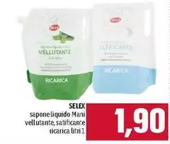 Selex - Sapone Liquido Mani Vellutante, Satificante Ricarica Selex - Sapone Liquido Mani Vellutante, Satificante Ricarica