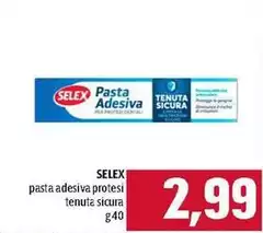 Selex - Pasta Adesiva Protesi Tenuta Sicura