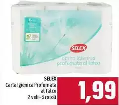 Selex - Carta Igienica Profumata Al Talco Selex - Carta Igienica Profumata Al Talco