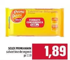 Selex - Primi Annin Salviettine Detergenti Selex - Primi Annin Salviettine Detergenti