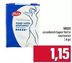 Selex - Assorbenti Super Notte Anatomic Selex - Assorbenti Super Notte Anatomic