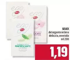 Selex - Detergente Intimo Delicato, Mentolo