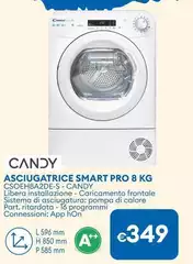 Candy - Asciugatrice Smart Pro 8 Kg