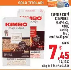 Kimbo - Capsule Caffè Compatibili Nespresso