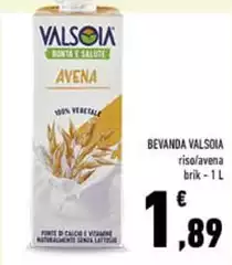 Valsoia - Bevanda