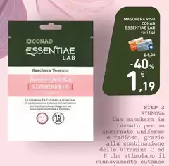 Conad - Essentiae Lab Maschera Viso