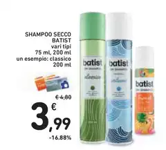 Batist - Shampoo Secco