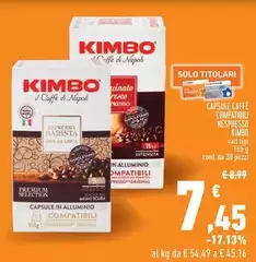 Kimbo - Capsule Caffe Compatibili Nespresso