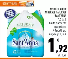 Sant'anna - Fardello Acqua Minerale Naturale