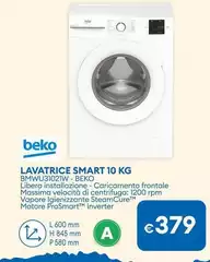 Beko - Lavatrice Smart 10 Kg