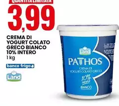 Land - Crema Di Yogurt Colato Greco Bianco 10% Intero