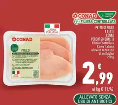 Conad - Petto Di Pollo A Fette Percorso Qualità