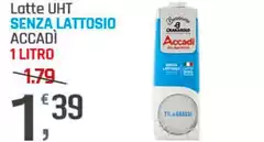 Accadì - Latte UHT Senza Lattosio Accadi