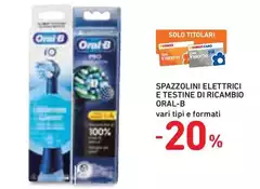 Oral b - Spazzolini Elettrici E Testine Di Ricambio