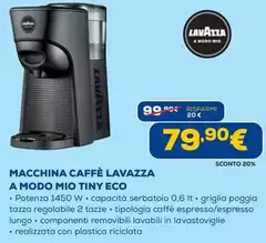 Lavazza - Macchina Caffè A Modo Mio Tiny Eco