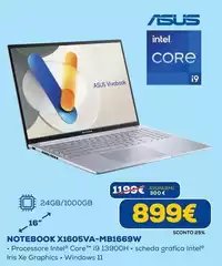 Asus - Notebook X1605VA-MB1669W