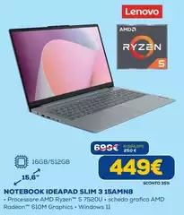 Lenovo - Ideapad Slim 3 15AMN8 