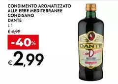 Dante - Condimento Aromatizzato Alle Erbe Mediterranee Condisano